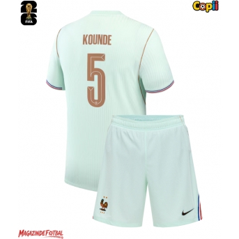Franța Jules Kounde #5 Echipament de Fotbal Replică Mondial 2026 Copii Deplasare (+ Șorturi)